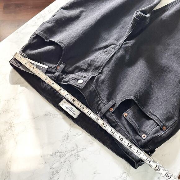 Abercrombie & Fitch 90s Straight Mid Rise Curve Love Jeans Women’s Size 32 SHORT - Picture 13 of 15